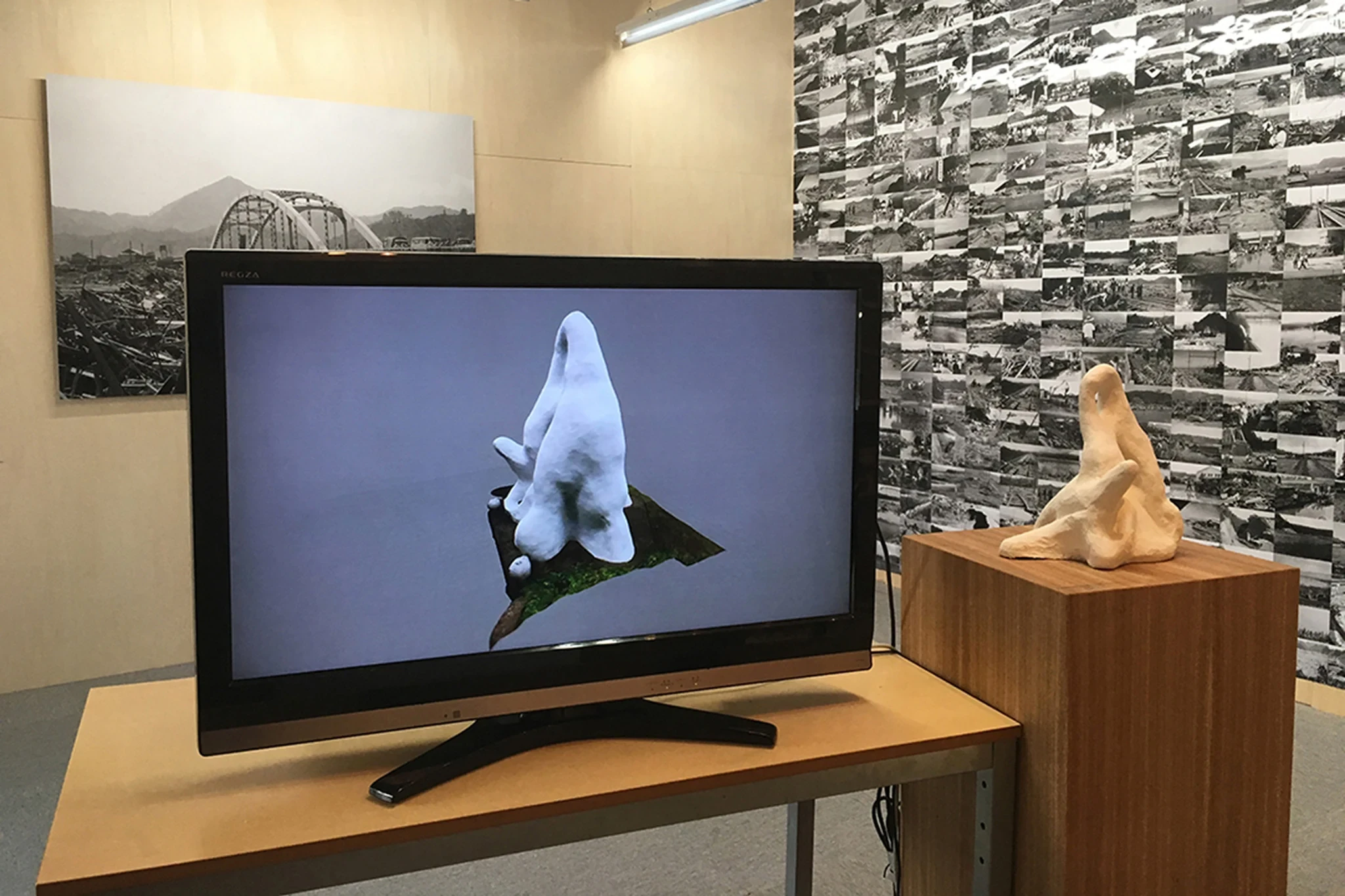 Installation view of Chroniclers of Water at Kano River Museum, 2018