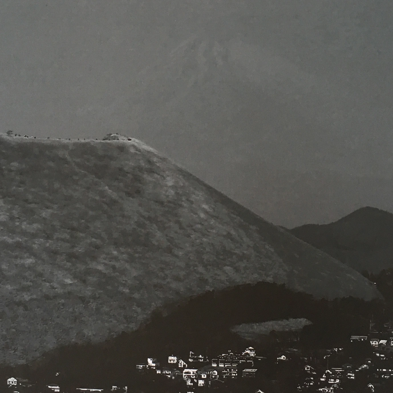 Mt. Omuro photograph detail in Domestic Jealousy