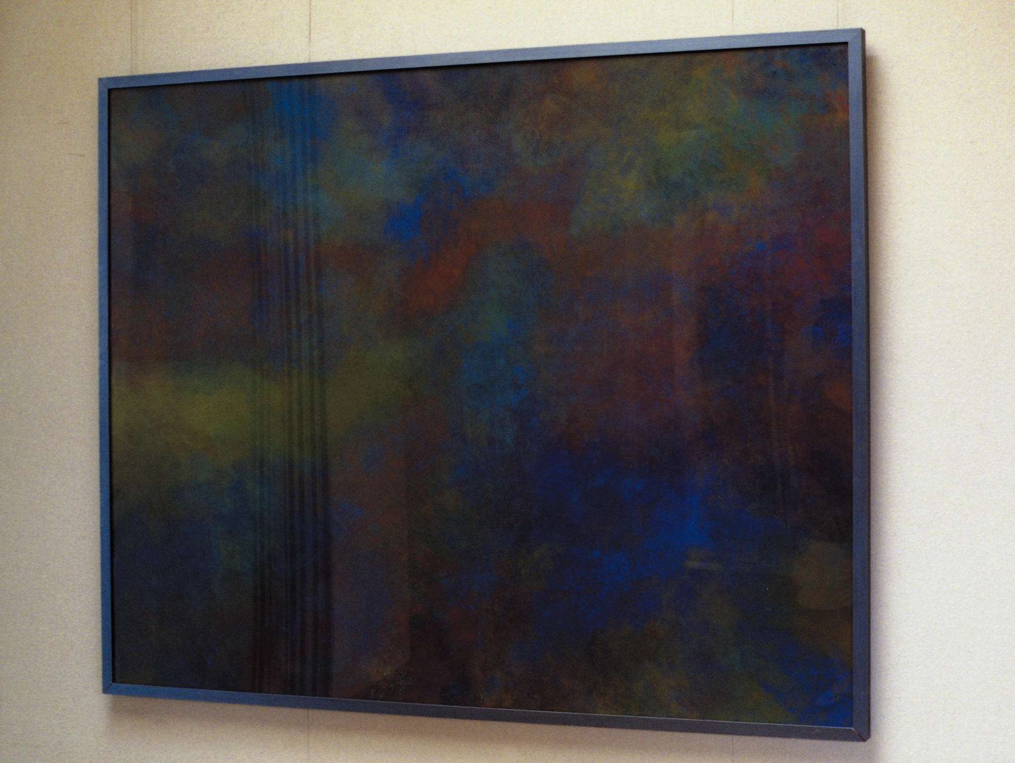 Installation view of Every Colour You Are showing the framed work from a distance