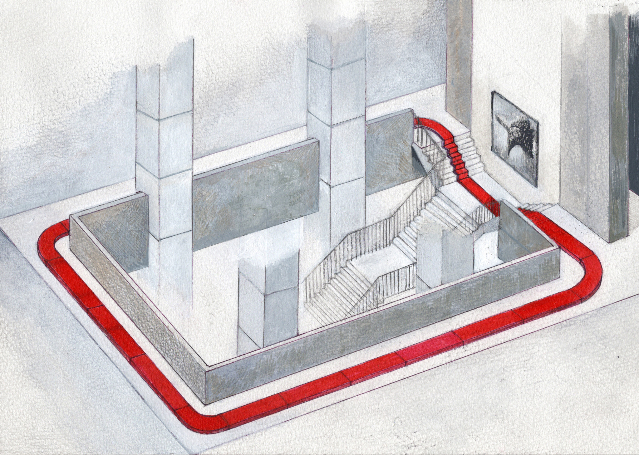 Redline perspective drawing