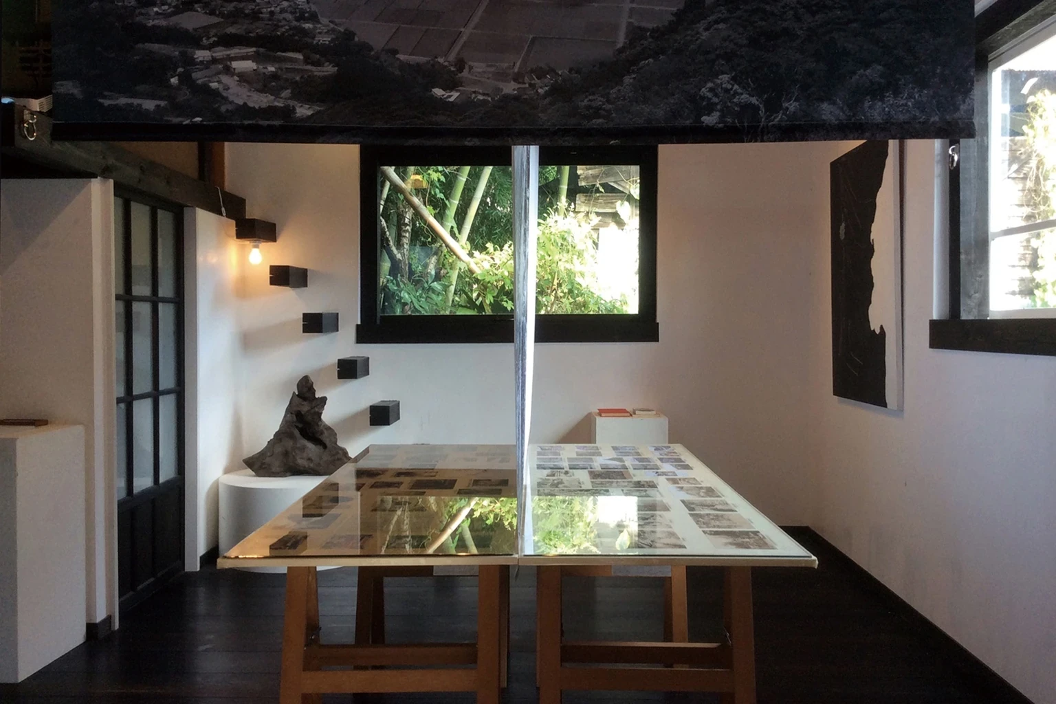 Installation view of Memories of Tanna at KURUBUSHI-BASE, 2014